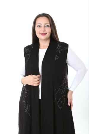231193 SİYAH HIRKA YELEK