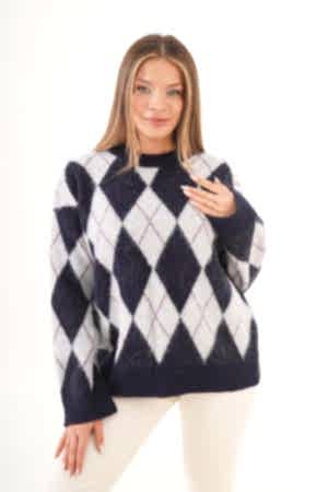 H6659-LACİVERT-STD LACIVERT KAZAK