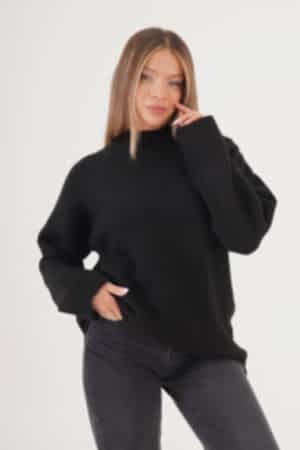 H6668-SİYAH-STD SIYAH KAZAK
