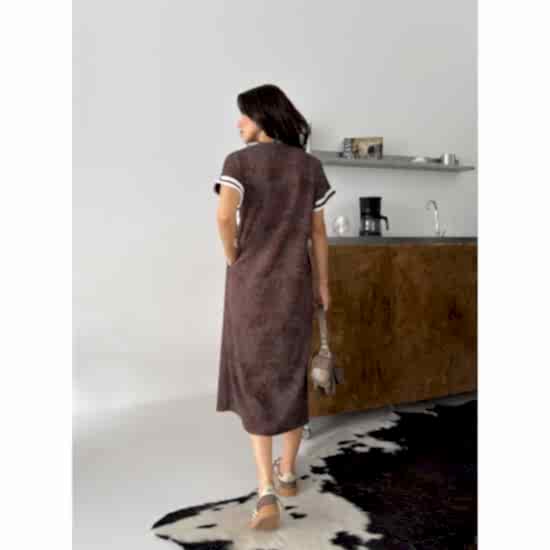 BATIK KUMAS SERITLI ELBISE 190383