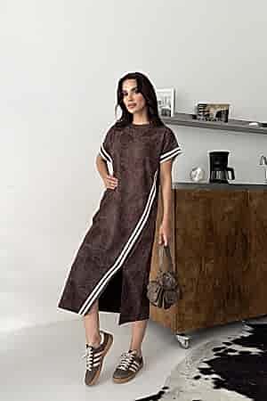 BATIK KUMAS SERITLI ELBISE 190383