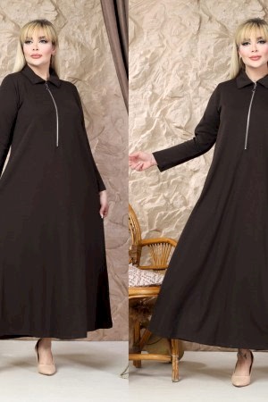 KAHVE ELBİSE OYSHO KUMAŞ 185844